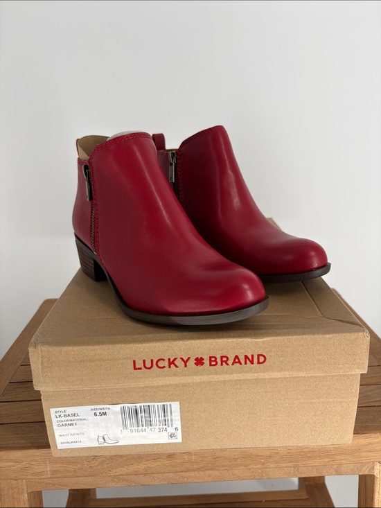 Lucky Brand Shoes - New Lucky Brand LK-BASEL  Leather Ankle Booties SIZE 6.5